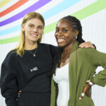 Photo renouvellement du partenariat avec Anita et Aliya JO 2024